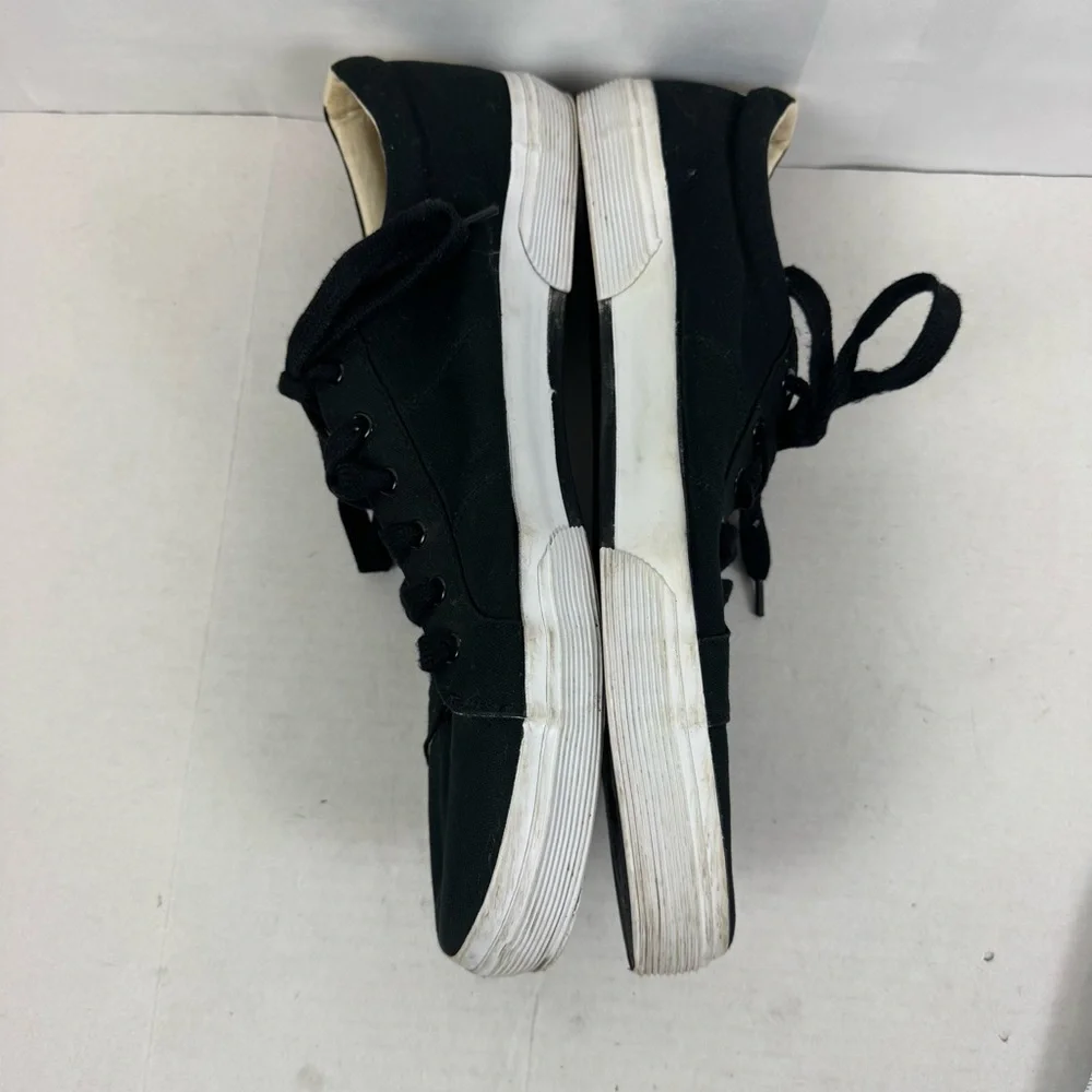 Polo Ralph Lauren Black Canvas Low‎ Top Sneakers Men’s Size 16D Casual Shoes